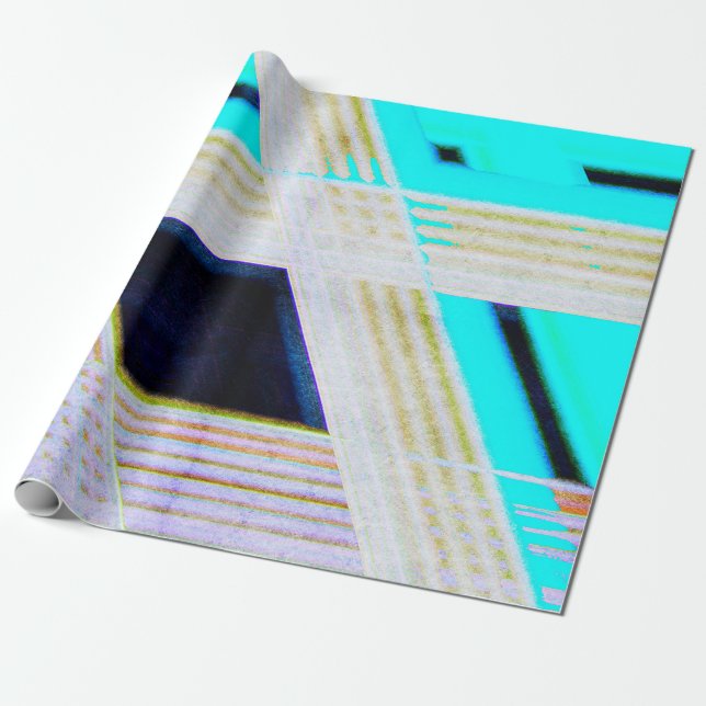 Abstrakt gammal grym bakgrund med skarp färgad presentpapper (Utrullad)