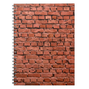 Abstrakt Gammal Vintage Bumpy Rough Brick Wal Anteckningsbok