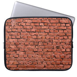 Abstrakt Gammal Vintage Bumpy Rough Brick Wal Laptop Fodral
