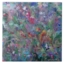 Abstrakt Garden Ceramic Tile Kakelplatta