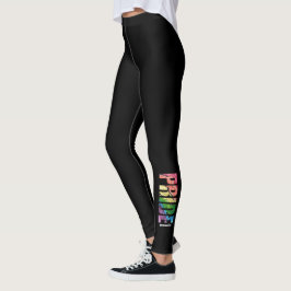 Abstrakt gay pridedamasker "för regnbåge" leggings