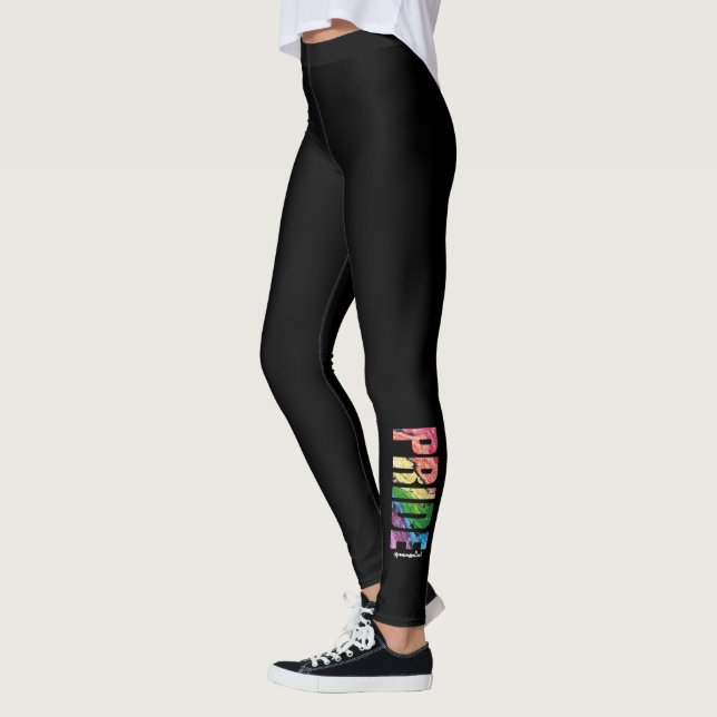 Abstrakt gay pridedamasker "för regnbåge" leggings (Vänster)