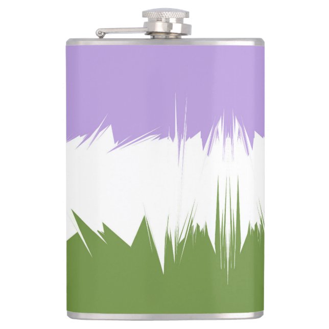 Abstrakt Genderqueer Pride Flagga Fickplunta (Framsidan)