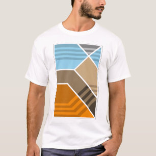 Abstrakt geologi för subduktionszoner t shirt