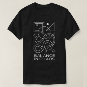 Abstrakt geometri: Balans i kaos T Shirt