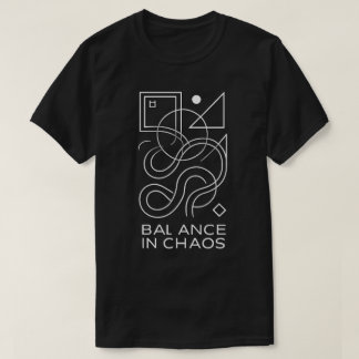 Abstrakt geometri: Balans i kaos T Shirt