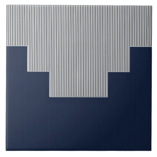 Abstrakt, geometri, lodrät linjer, marinblått kakelplatta