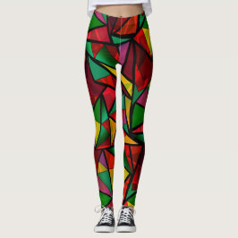 Abstrakt, geometri, polygonal leggings
