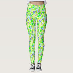 Abstrakt, geometri, polygonal leggings