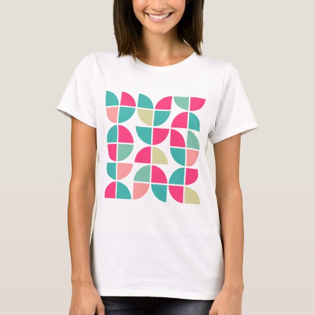 Abstrakt Geometric 110421 T-Shirt (Framsida)