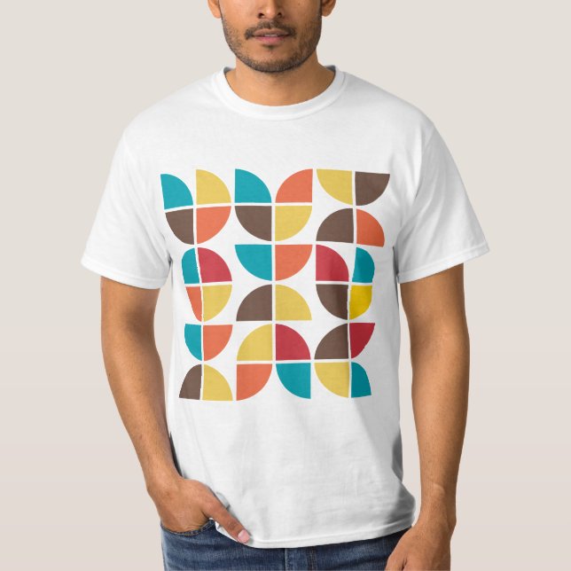 Abstrakt Geometric 110421v3 T-Shirt (Framsida)