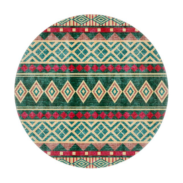 Abstrakt Geometric African Stil Mönster (Framsidan)