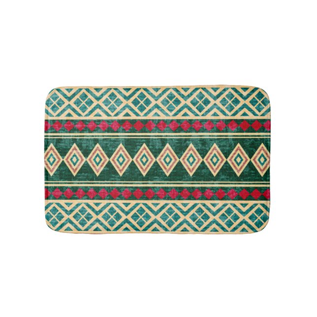 Abstrakt Geometric African Stil Mönster Badrumsmatta (Framsidan)