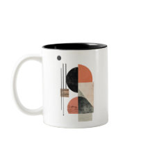 Abstrakt Geometric Art med Natural Struktur