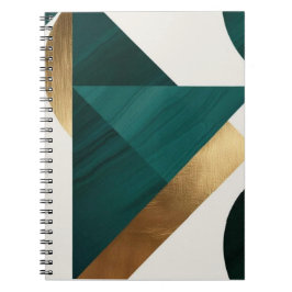 Abstrakt Geometric Art Modern bärbar dator spiral Anteckningsbok