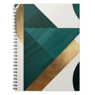 Abstrakt Geometric Art Modern bärbar dator spiral Anteckningsbok