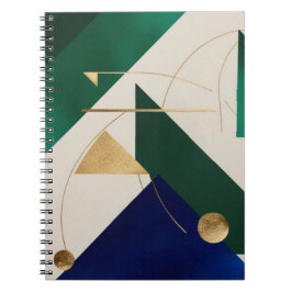 Abstrakt Geometric Art Modern bärbar dator spiral Anteckningsbok