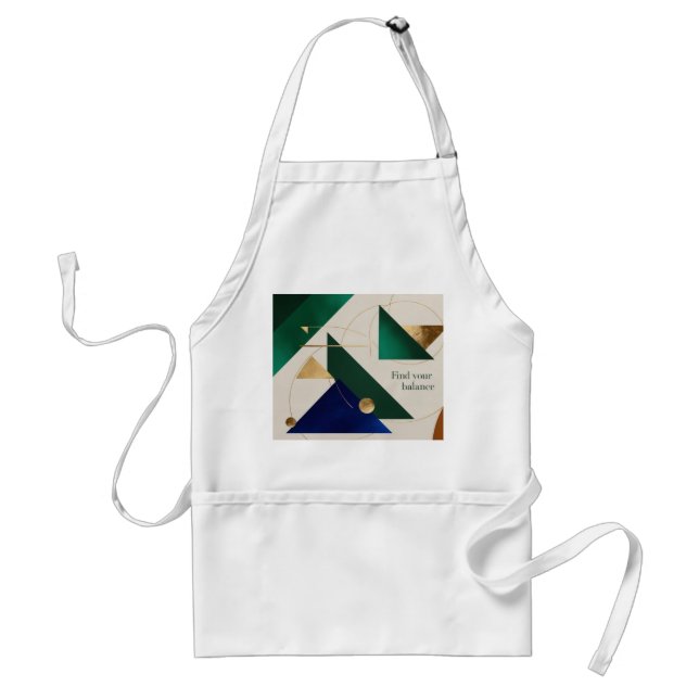 Abstrakt Geometric Art Modern minimalist Förkläde (Framsidan)