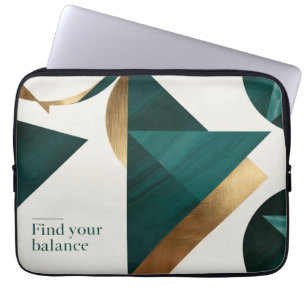 Abstrakt Geometric Art Modern minimalist Laptop Fodral