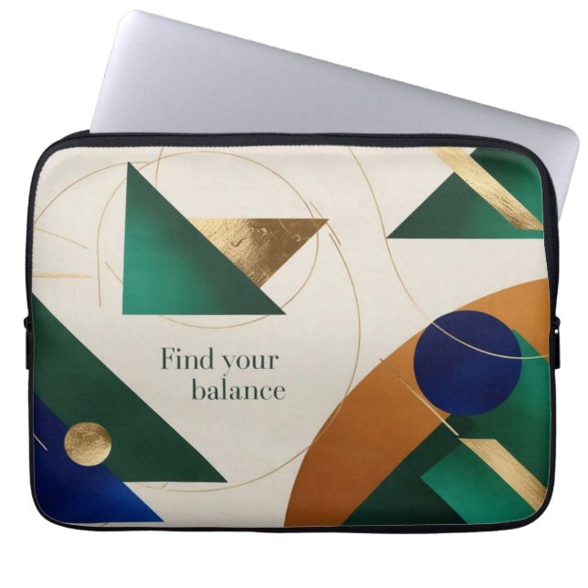 Abstrakt Geometric Art Modern minimalist Laptop Fodral (Framsidan)