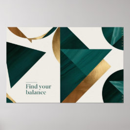 Abstrakt Geometric Art Modern poster minimalistisk