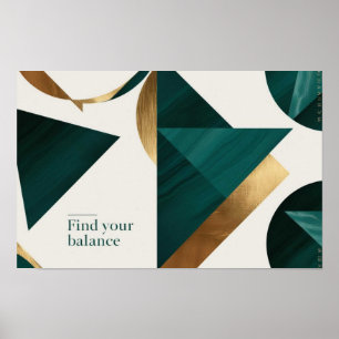 Abstrakt Geometric Art Modern poster minimalistisk