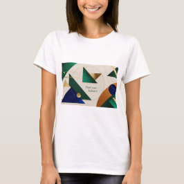 Abstrakt Geometric Art Modern poster minimalistisk T Shirt