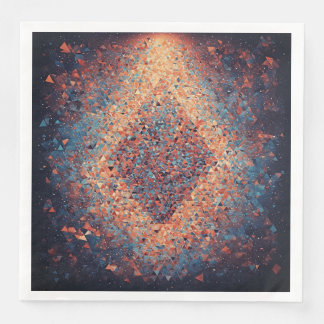 Abstrakt Geometric Art Print Pappersservett