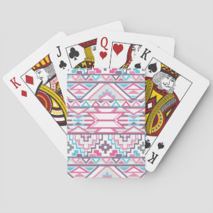 Abstrakt Geometric Aztec Mönster 3 Spel Kort
