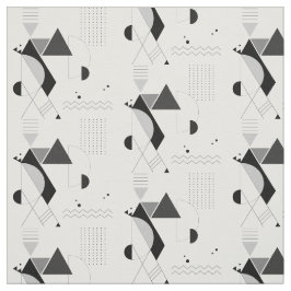 Abstrakt Geometric Black White Modern New Age Tyg