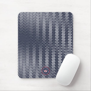 Abstrakt Geometric Black & White Rand Monogram Musmatta
