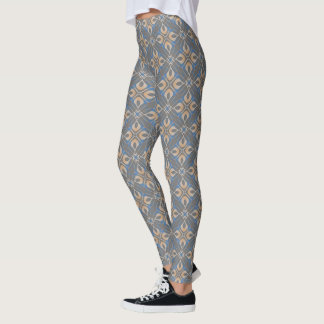 Abstrakt Geometric Blommigt Skriv ut Grått Legging