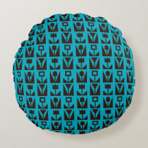 Abstrakt Geometric Blue-Blommigt