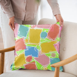 Abstrakt Geometric Colorful Kudde