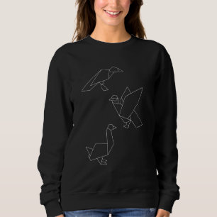 Abstrakt Geometric Cute Pigeon Bird Minimalist Lin T Shirt