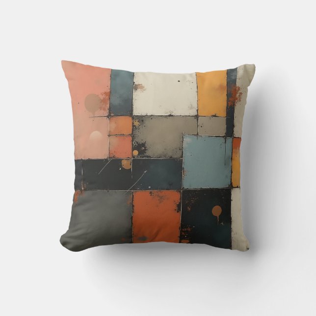 Abstrakt Geometric Dekorativ kudde (Framsida)