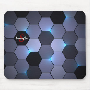Abstrakt Geometric Elegance Hexagonal Mouse Pad Musmatta