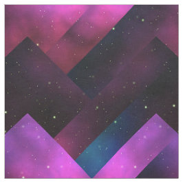 Abstrakt Geometric Galaxy Chevron Burgundy Rosa Tyg