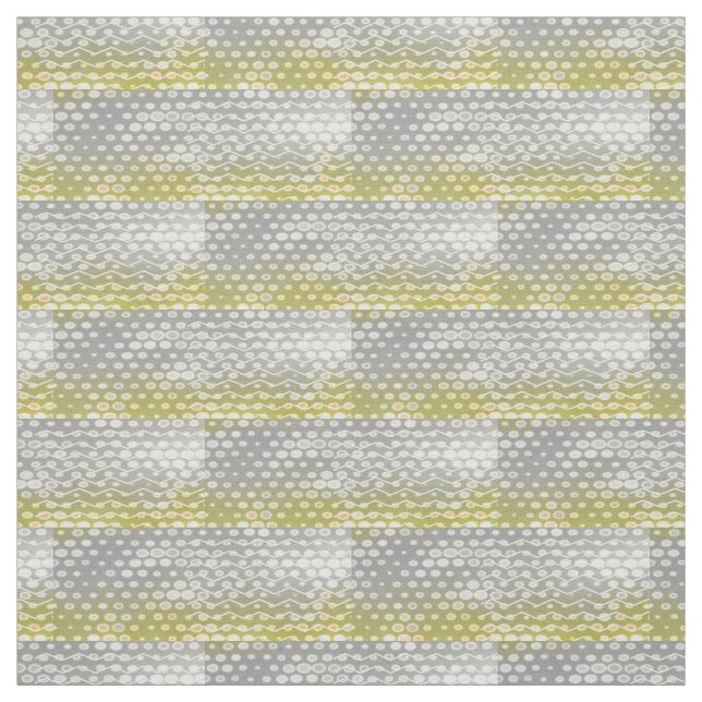 Abstrakt Geometric Gult Grått Chevron Modern Tyg (Provkarta)