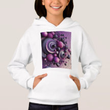 Abstrakt Geometric Hoodie for Girls