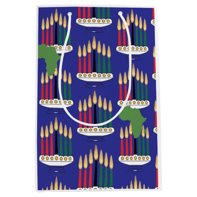 Abstrakt Geometric Kwanzaa Gift Bag (Framsidan)