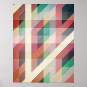 Abstrakt Geometric Linjer Poster