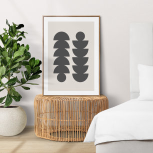 Abstrakt Geometric Modern Minimalist Scandinavian Poster