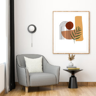 Abstrakt Geometric Modern Pastel Poster