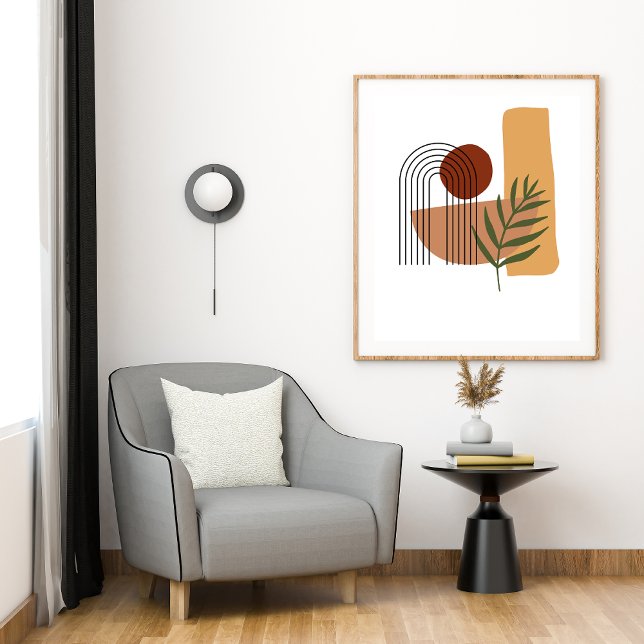 Abstrakt Geometric Modern Pastel Poster (Skapare uppladdad)