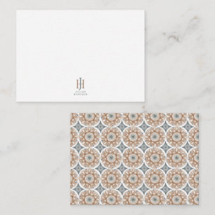 Abstrakt Geometric Monogrammed Logotyp Note-kort Anteckningskort
