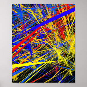 Abstrakt Geometric Mönster Design Poster