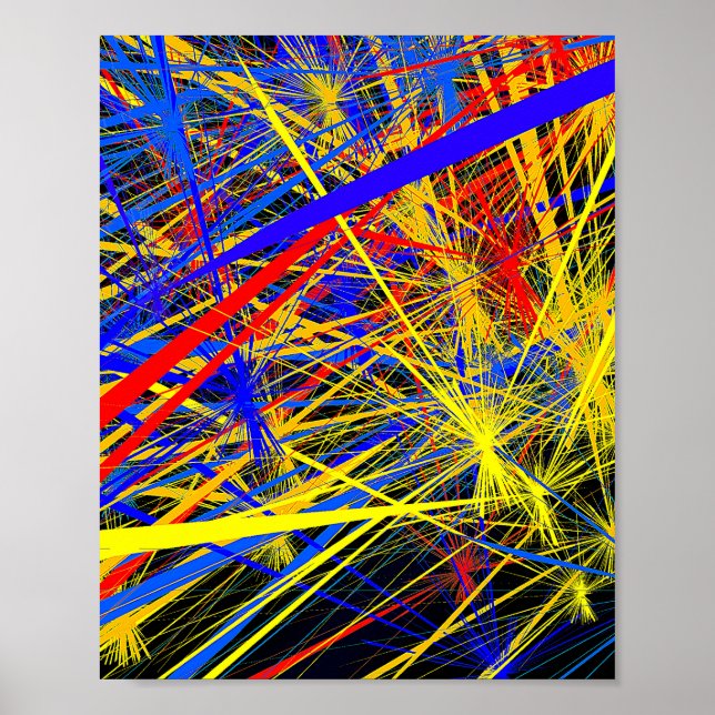 Abstrakt Geometric Mönster Design Poster (Framsidan)