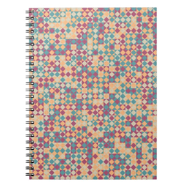Abstrakt Geometric Mönster generativ beräkning Anteckningsbok (Framsidan)