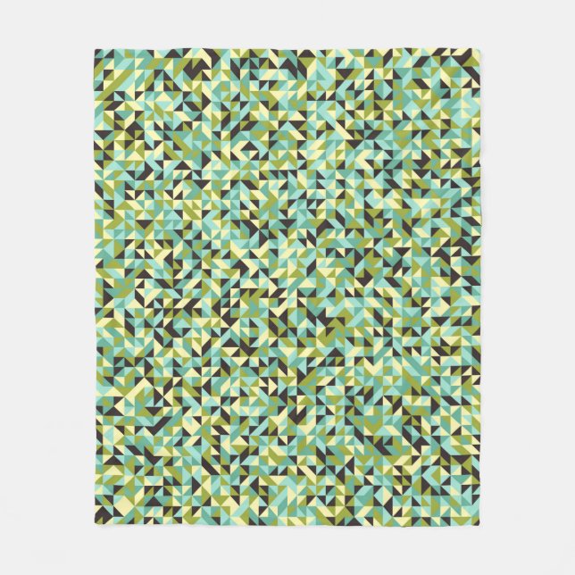 Abstrakt Geometric Mönster generativ beräkning Fleecefilt (Framsidan)